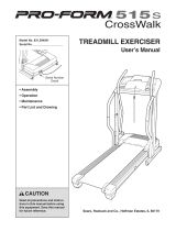 Pro-Form 515 s CrossWalk User manual