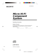 Sony CMT-M70 User manual
