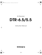 Integra DTR-5.5 User manual