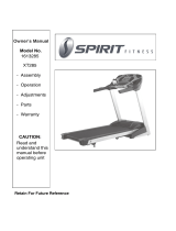 Spirit 1613285 XT285 Owner's manual