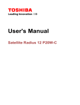Toshiba SATELLITE RADIUS 12 Owner's manual