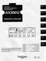 Korg AX300G Owner's manual