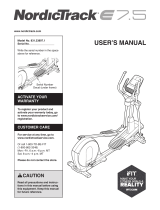 NordicTrack PFEL18012.0 User manual