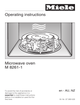 Miele Microwave Oven M 8261-1 User manual