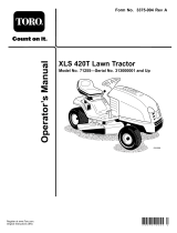 Toro XLS 420T Lawn Tractor User manual
