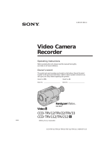 Sony CCD-TRV212 User manual