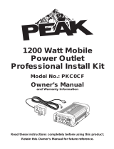 PEAK PKC0AW Owner's manual
