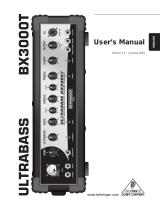 Behringer Ultrabass BX3000T User manual