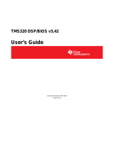 Texas Instruments TMS320 DSP/BIOS v5.42 (Rev. I) User guide