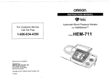 Omron Automatic Blood Pressure Monitor User manual