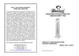 Windchaser WINDCOLUMN WCF1 Operating Instructions Manual