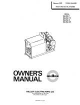 Miller BLUE STAR 1E Owner's manual