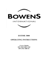 Bowens ESTIME 3000 Operating Instrctions