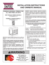 White Mountain Hearth Breckenridge Premium Multi-Sided Firebox (VFP36PB, VFP36SB) Owner's manual