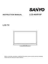 Sanyo LED-32XR10F User manual
