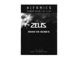 Hifonics ZS12SQ Owner's manual