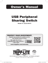 Tripp Lite USB Peripheral Sharing Switch Owner's manual