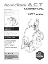 NordicTrack A.C.T. Elite User manual