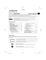 Hitachi iPJAW250N User manual