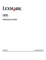 Lexmark C925 Maintenance Manual