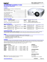 NEC NP1000 Owner's manual