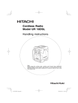 Hitachi UR 18DSL User manual