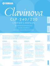 Yamaha Clavinova CLP-230 Owner's manual