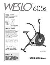 Weslo 605s User manual