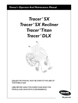 Invacare Tracer SX Recliner Owner's Operator And Maintenance Manual