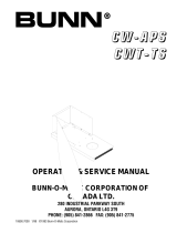 Bunn CWT-TS User manual