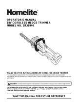 Homelite zr31840 Owner's manual