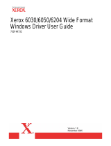 Xerox 6204 Wide Format User guide