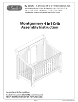 Sorelle Montgomery 4 in 1 Crib Assembly Instruction Manual