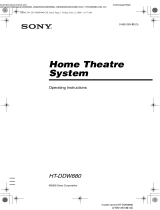 Sony HT-DDW880 Operating instructions