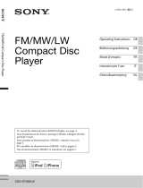 Sony CDX-GT565UV Owner's manual