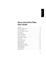 Xerox DocuPrint P8ex Owner's manual
