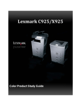 Lexmark C925 Product Study Manual