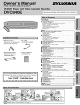 Sylvania Sylvania DVC840E User manual