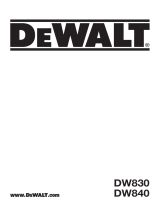 DeWalt DW830 User manual