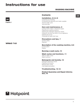 Hotpoint WMAO 743K UK User guide