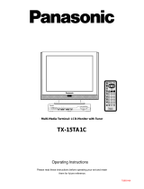 Panasonic tx 15ta1c Owner's manual