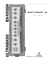 Behringer Ultrabass BX 4500H User manual