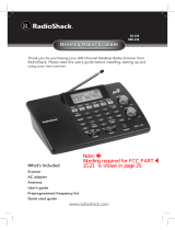 Radio Shack Desktop Radio Scanner User manual