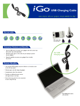 IGo Direct USB Charging Cable User manual