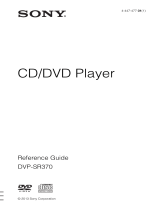 Sony DVP-SR370 User manual