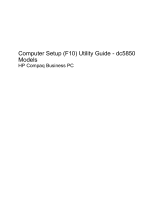 HP dc5850 - Microtower PC User manual