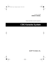 Radio Shack CDG User manual