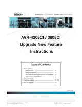 Denon AVR-4308CI Operating instructions