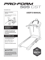 Pro-Form 705 CST User manual
