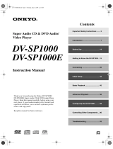 ONKYO DV-SP1000 User manual